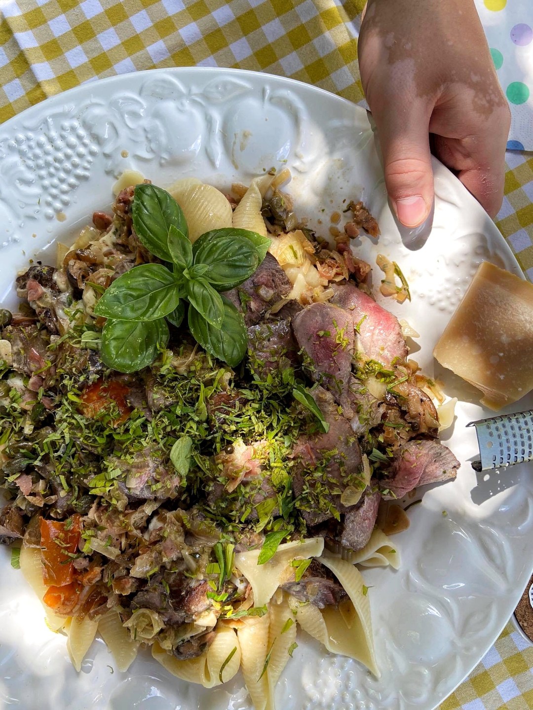 Pasta mit Schweinefilet